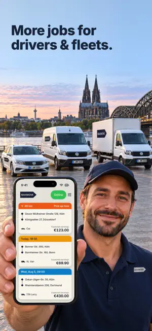 Maxmove Driver: Delivery Jobs screenshot 1