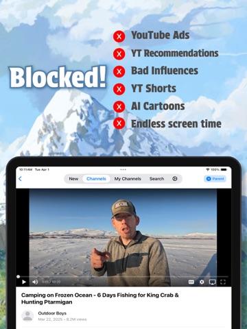 Channel Lab: YT Kids +chores iPad screenshot