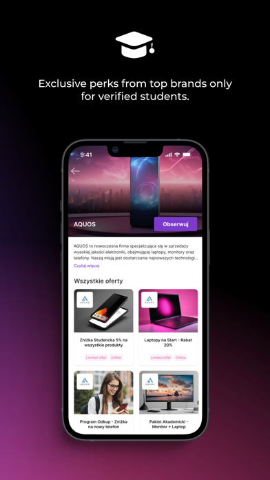 uniperks: student discounts iPhone screenshot 2