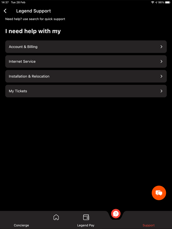 MyLegend iPad screenshot