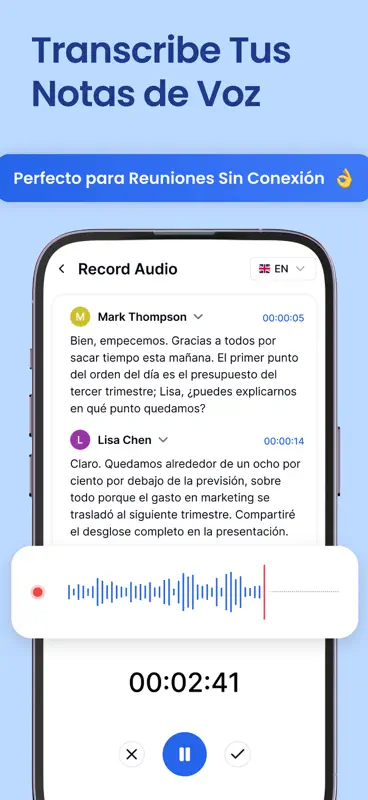 Transkriptor - Voz a Texto screenshot 5 of 10