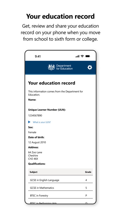 Education Record Pilot