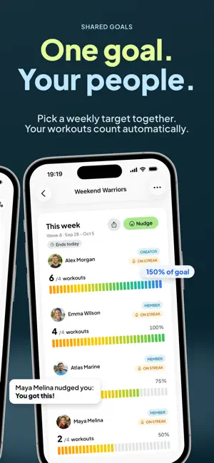 MoveShare Social Fitness Goals screenshot 2
