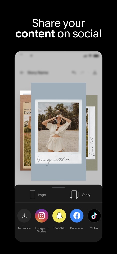 Unfold: Reels & Story Maker - Condivisione Immediata