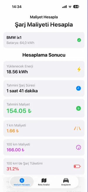 ŞarjHesap screenshot 2