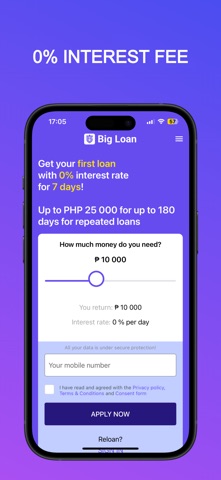 Big Loan PH Online Utang Cash iPhone screenshot 2