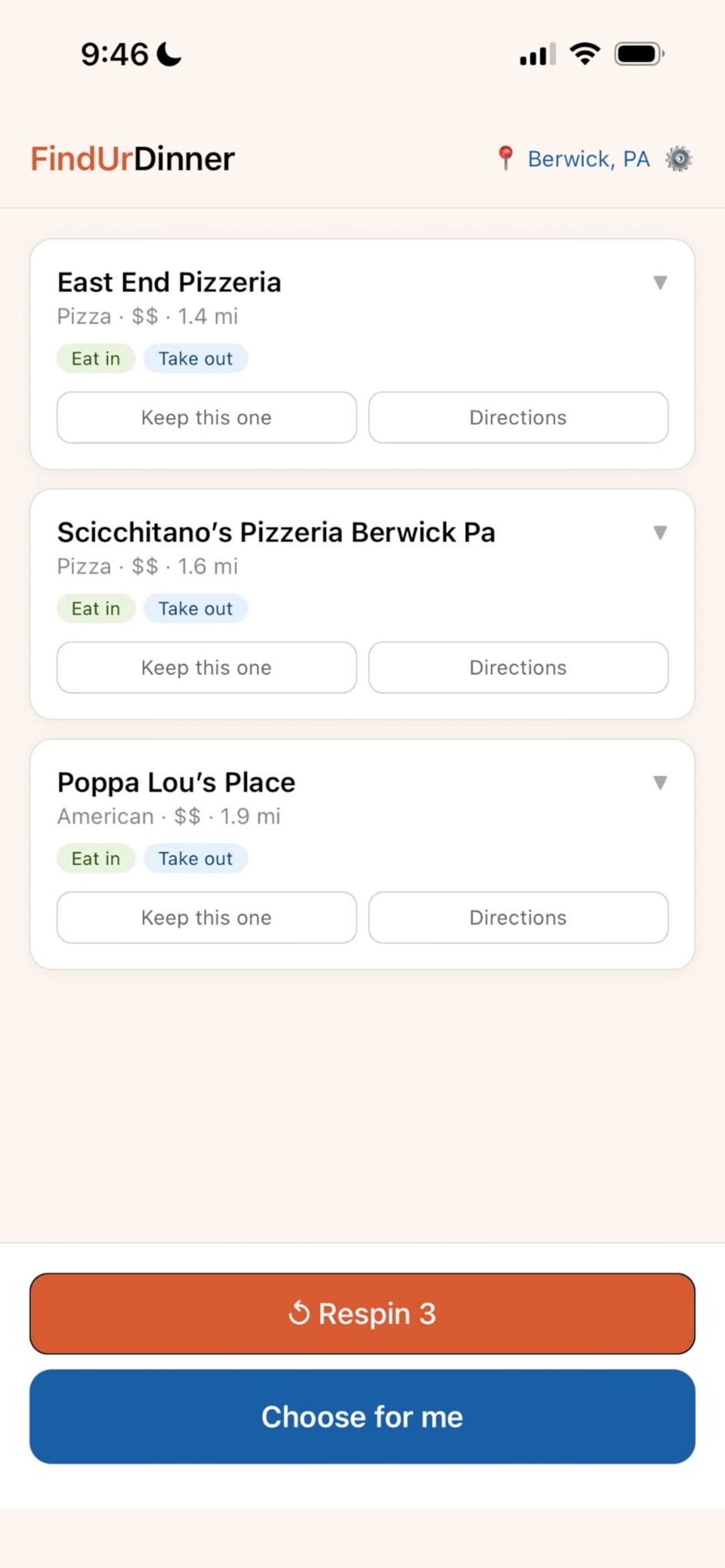 FindUrDinner screenshot 6