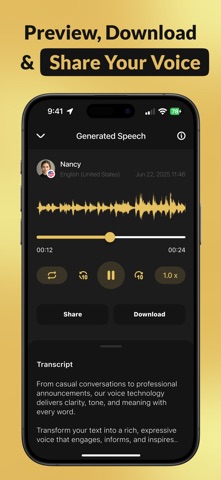 Voxi - Text to Speech iPhone screenshot