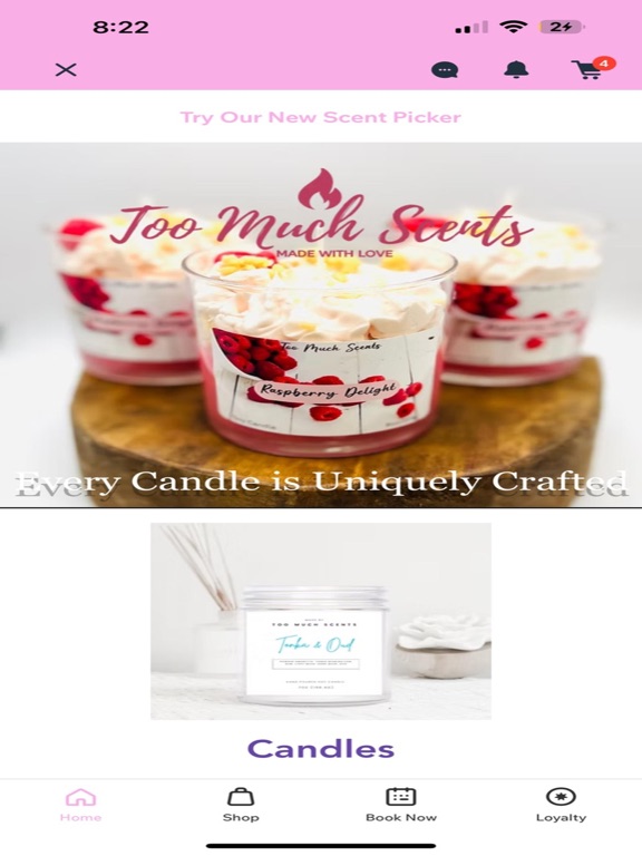 Too Much Scents iPad screenshot 3 - Shopping app