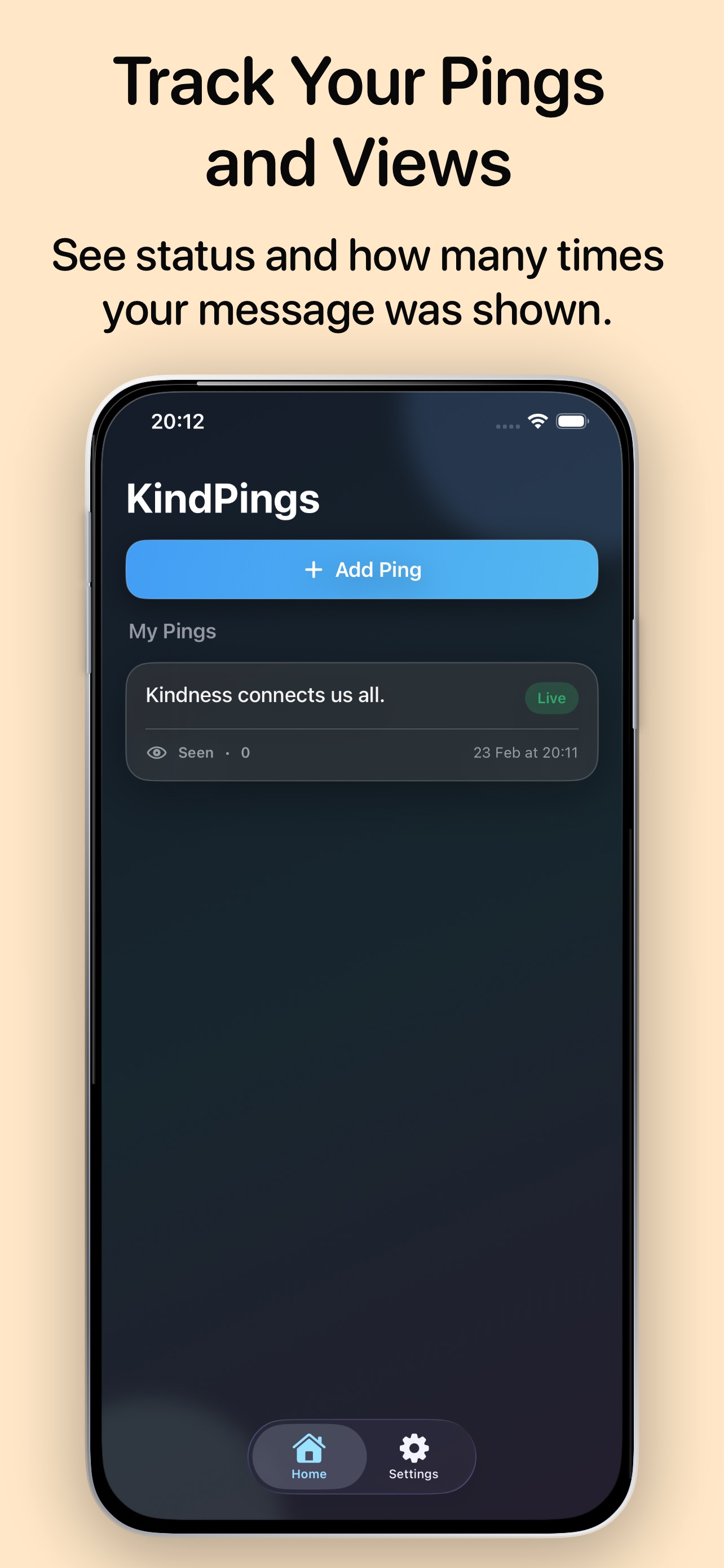 KindPings: Affirmations Widget