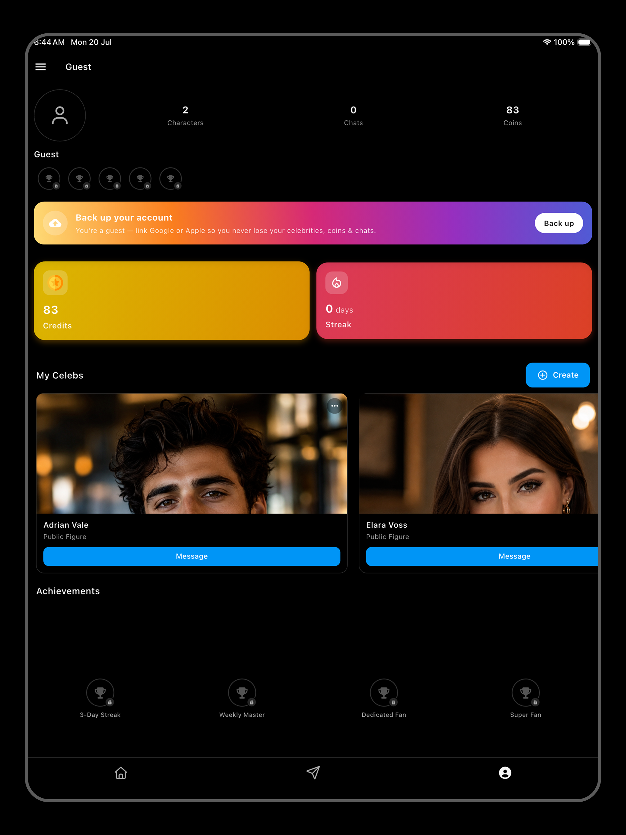 CharacterGPT- AI Celebrities screenshot 11
