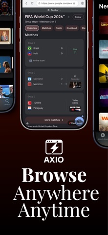 AXIO: Flash Player Browser Screenshot 1 of 4