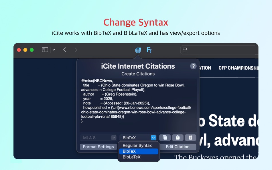#4. iCite (macOS) 由: Jonathan Akstulewicz