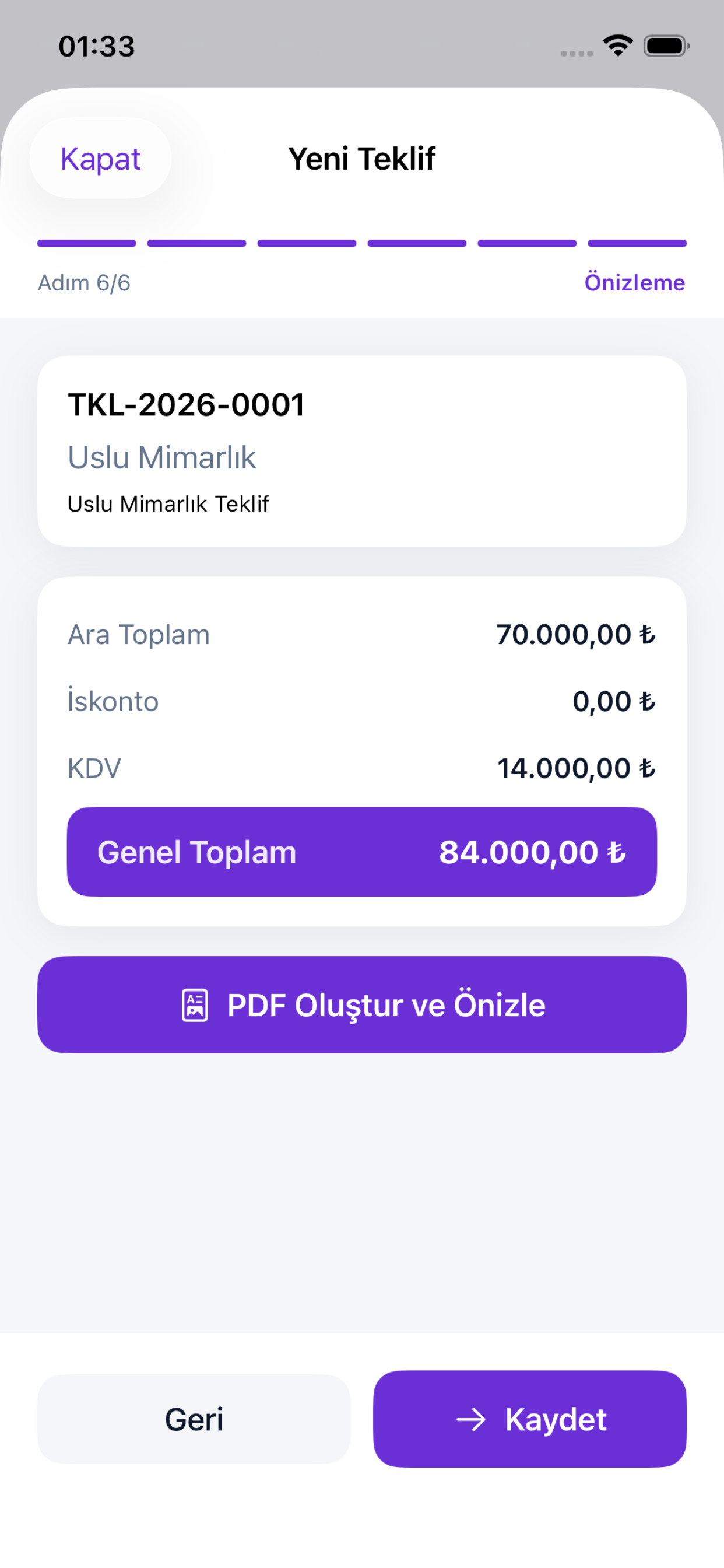 DocMix: Teklif Hazırla screenshot 4