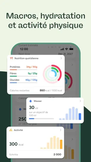 Capture d'écran de Glowise: Tracker GLP-1 &carnet sur iPhone 10