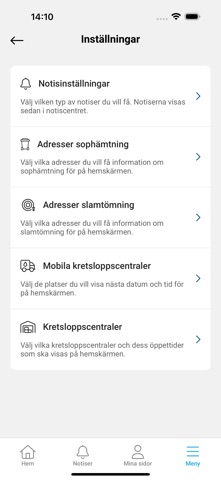 Nacka vatten och avfall iPhone screenshot 6