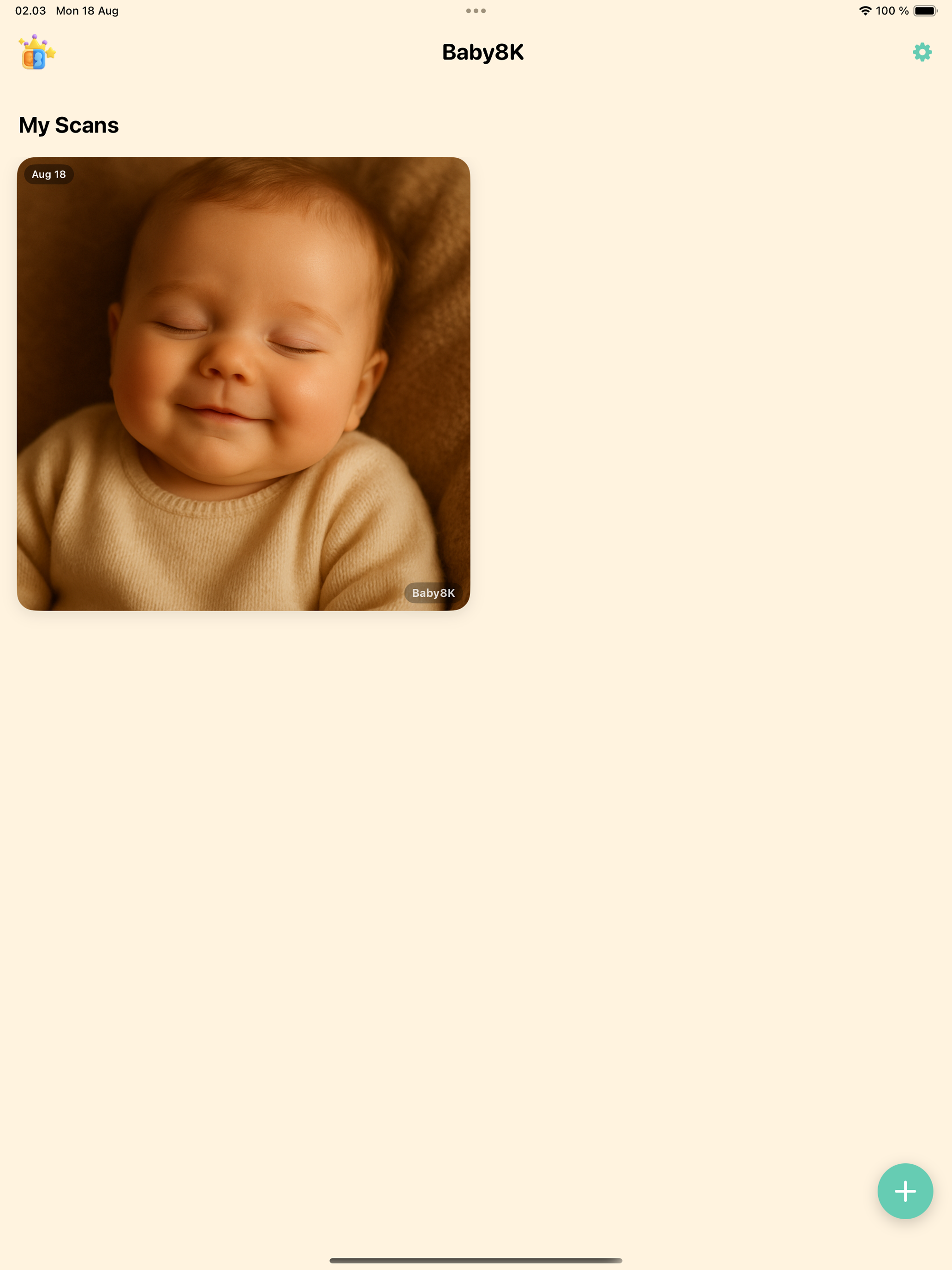 Baby8K: Ultrasound to 8K image