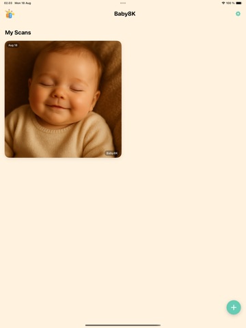 Baby8K: Ultrasound to 8K image iPad screenshot