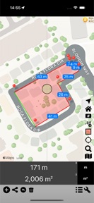 Area & Distance - Map Measure screenshot