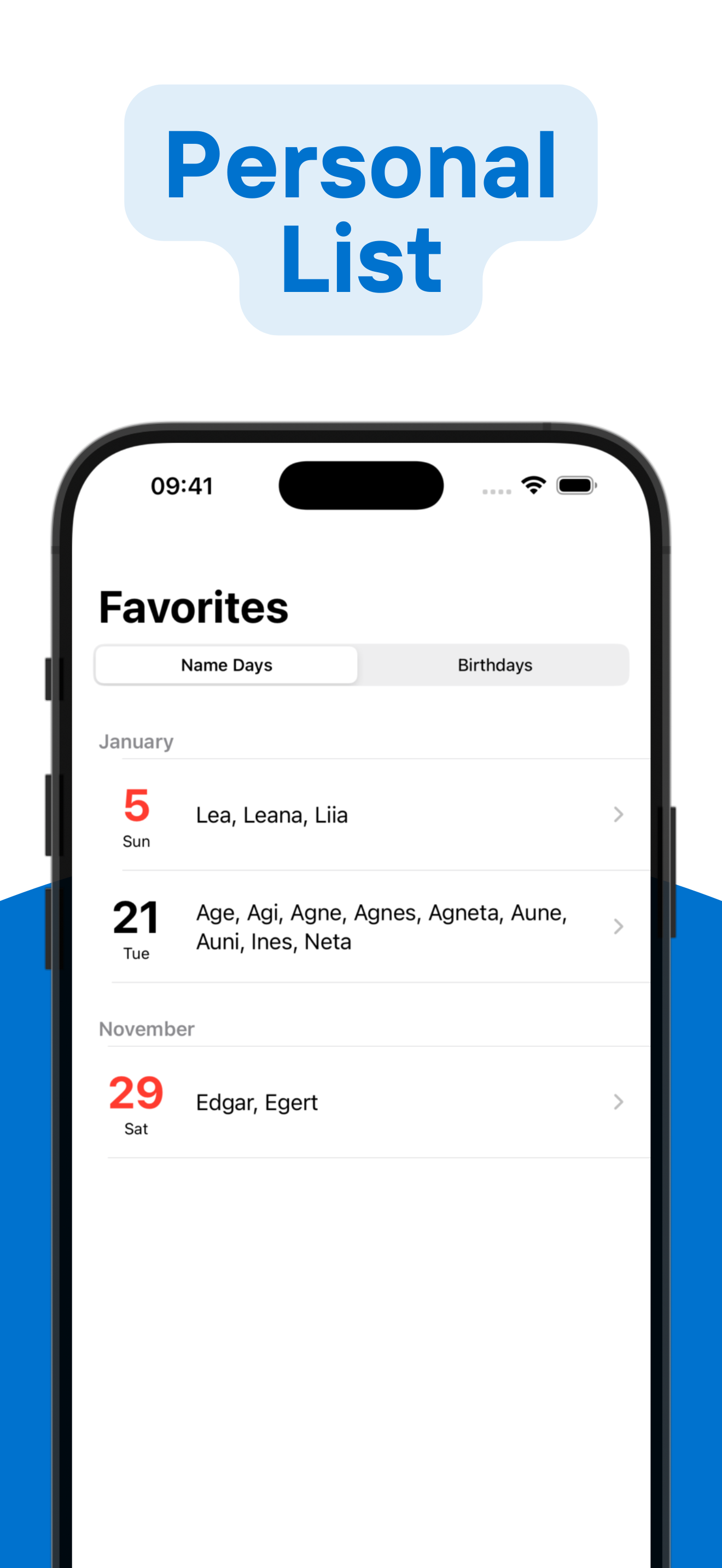 Nimepäevad Eestis – kalender