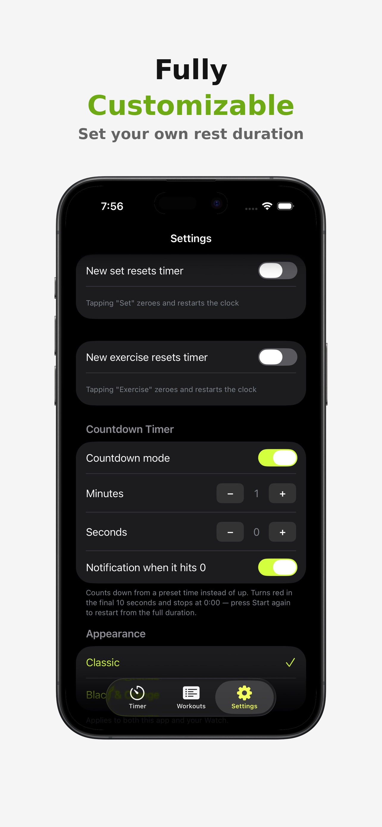 Screenshot 3 of RestSetter: Set & Rest Timer