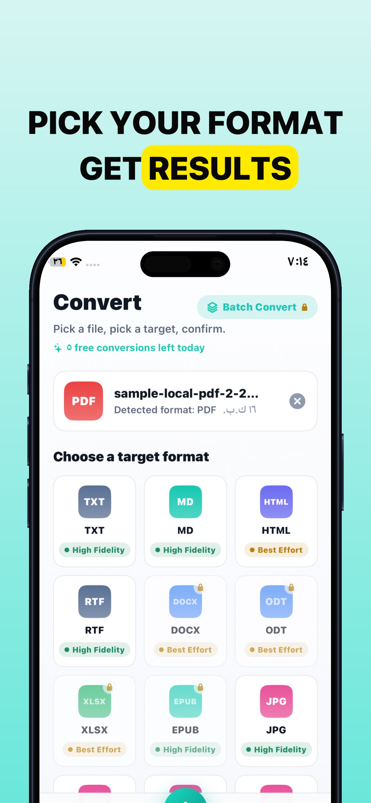 Screenshot 2 of Convertia: PDF File Converter