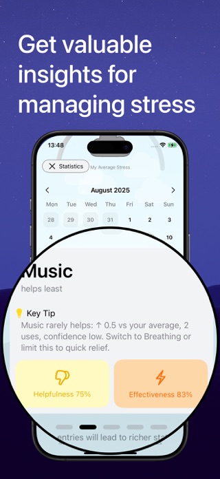 Stress tracker & diary: Calmi Screenshot 3 of 3