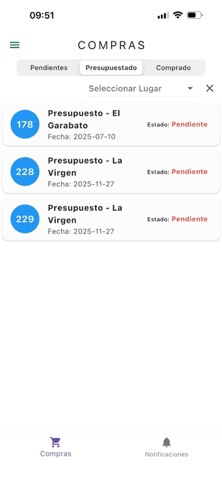 GrupoLMR: Compras screenshot