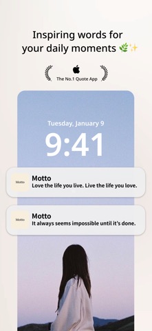 Motto - Daily Quotes iPhone screenshot