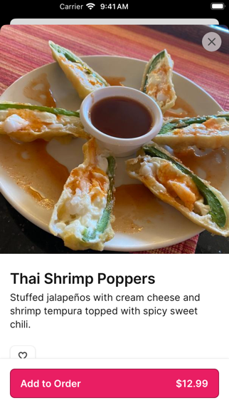 Thai Bistro & Bar iPhone screenshot 3 - Food & Drink app