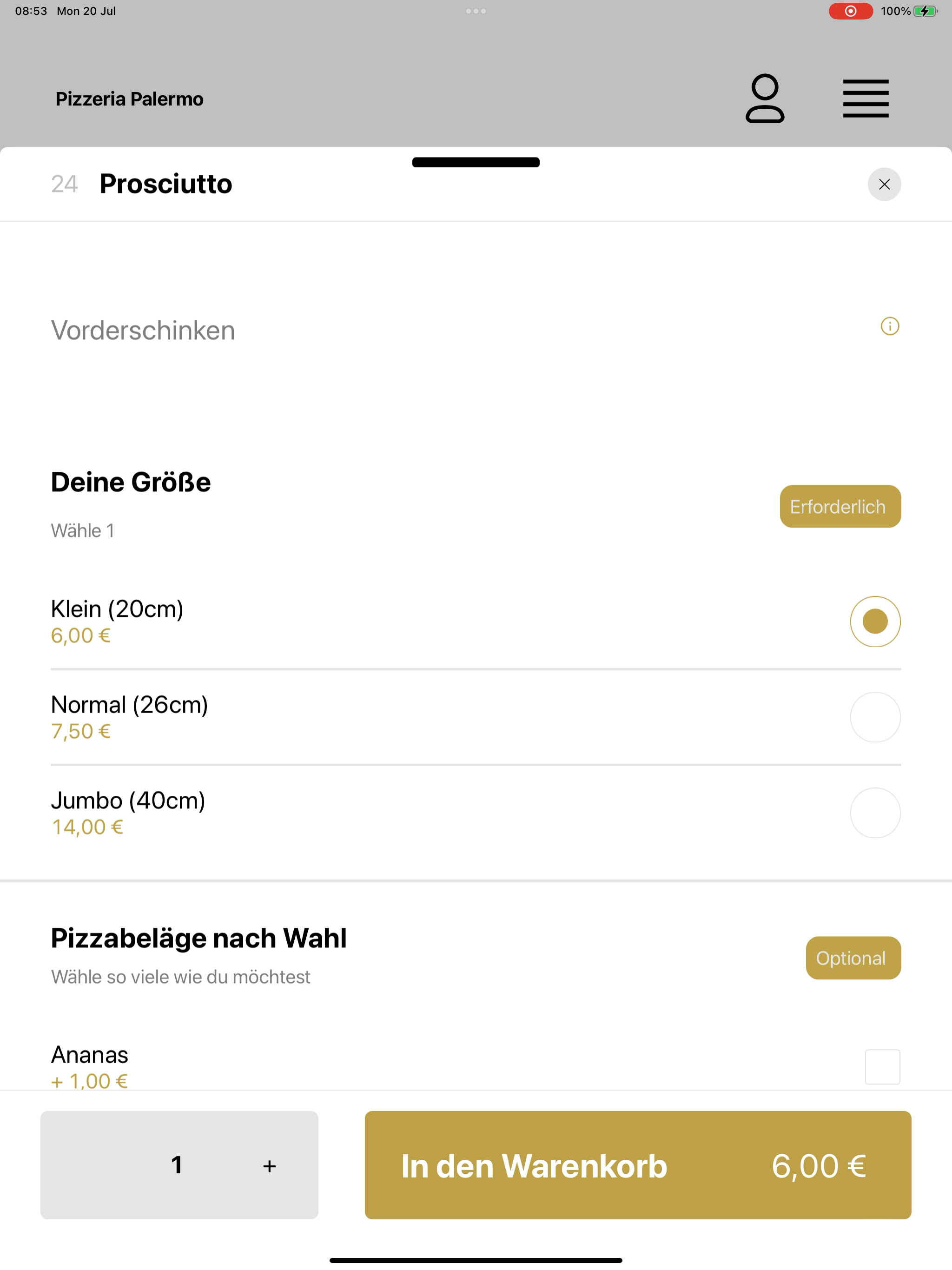 Pizzeria Palermo Bielefeld screenshot 14