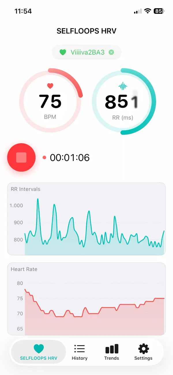 Screenshot #2 pour SelfLoops HRV