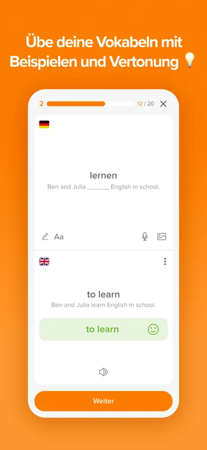 phase6 Vokabeltrainer ekran görüntüsü 4 / 6