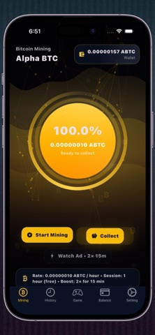 Bitcoin Mining - Alpha BTC Screenshot 1 of 7