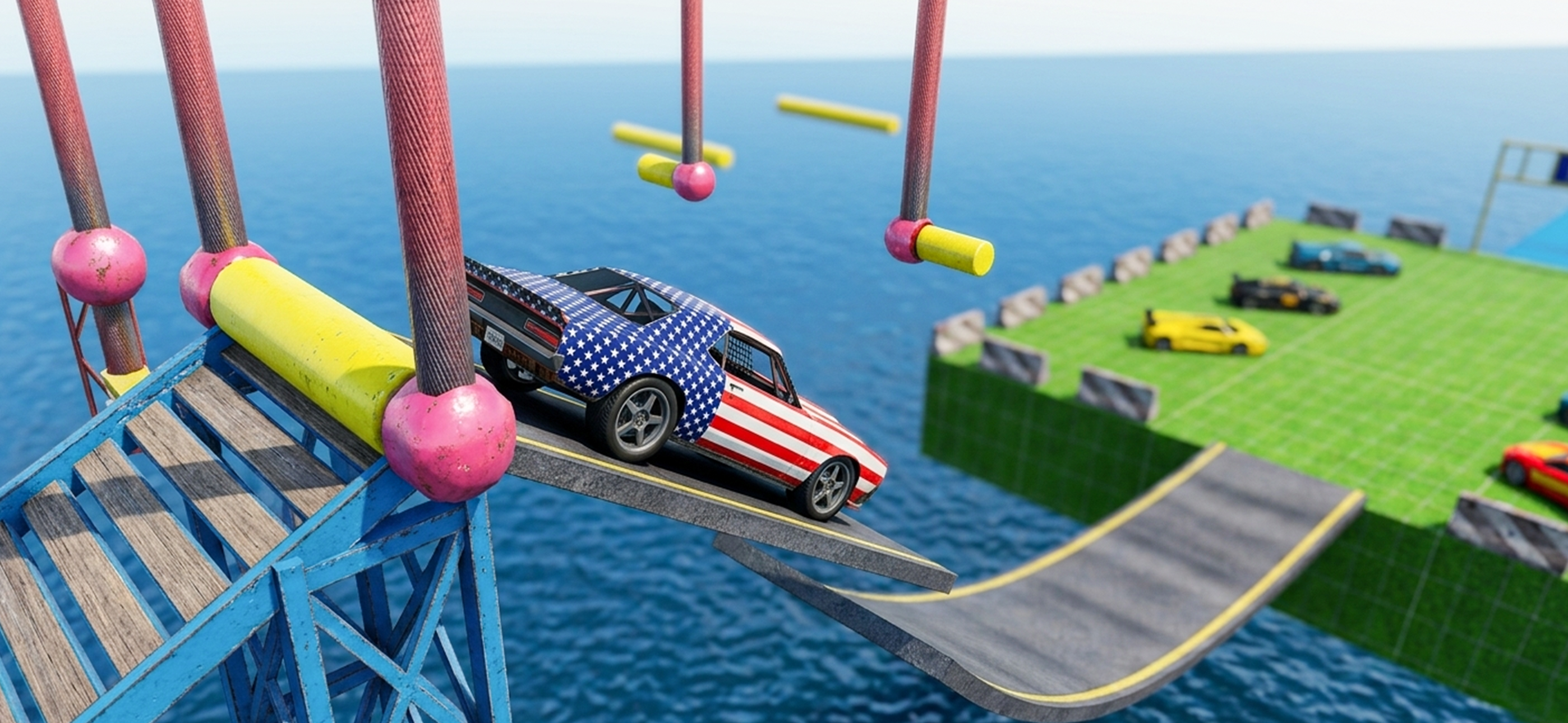 Mega Ram Stunt: Car Jump