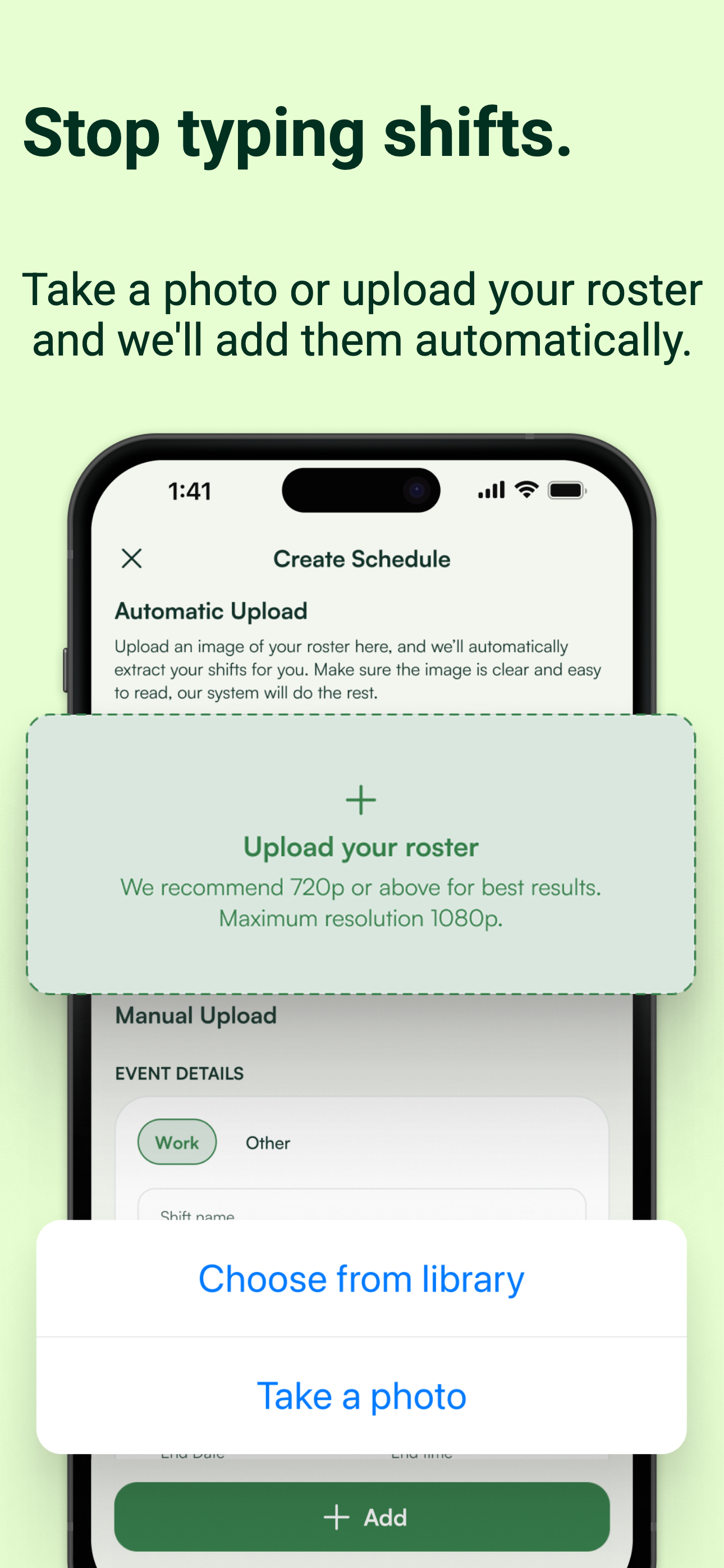 Olie: Roster Calendar screenshot 2