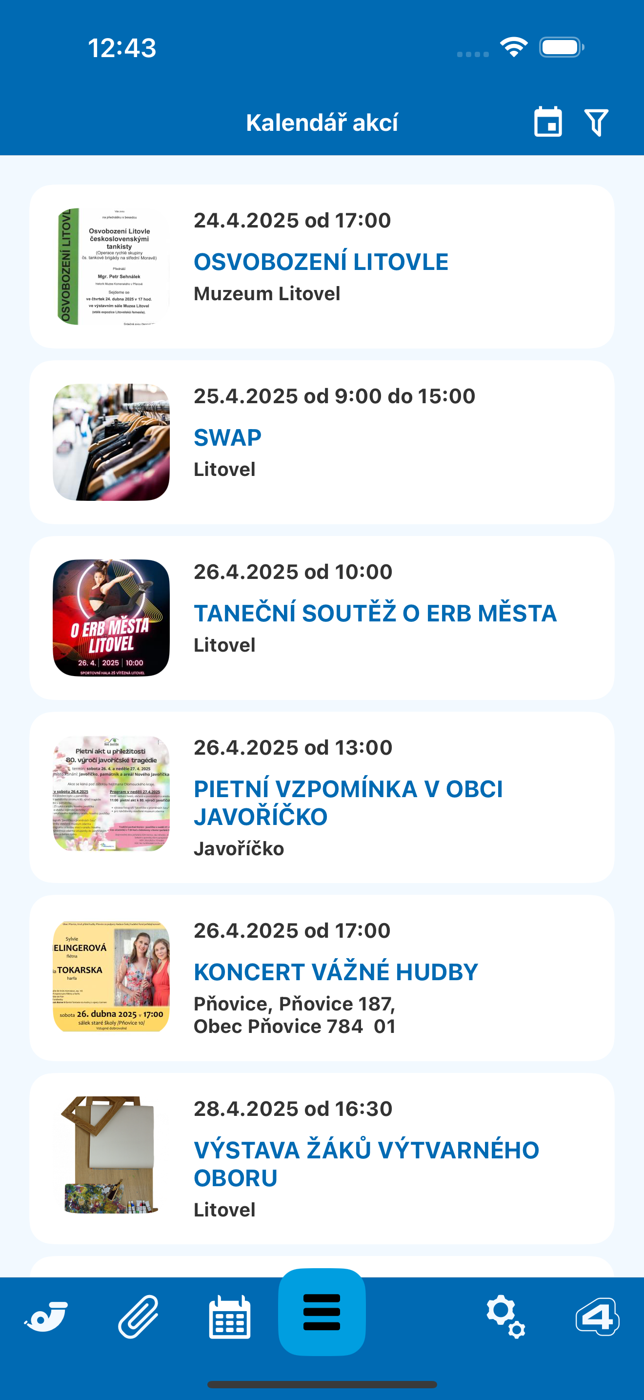 Litovel v mobilu