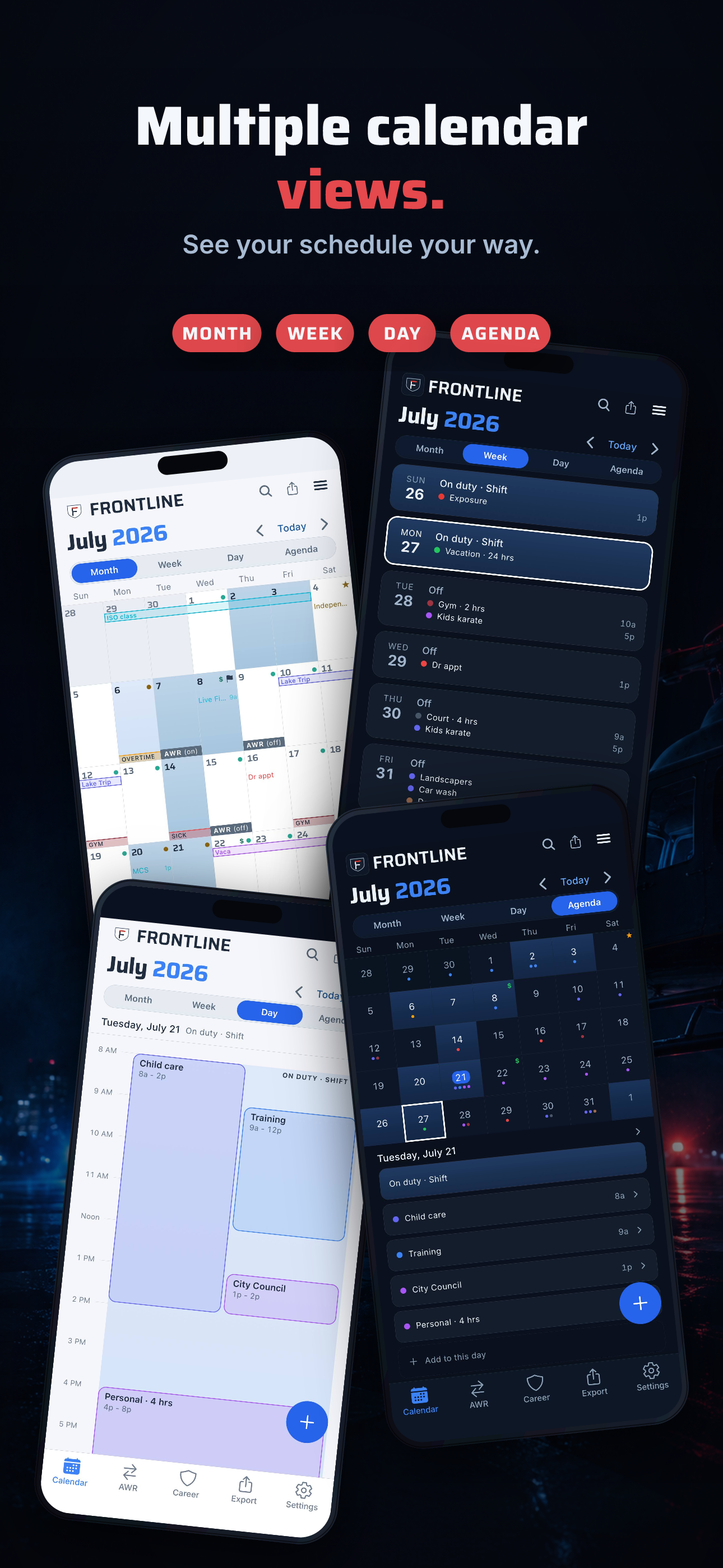 Frontline - Shift Calendar screenshot 2