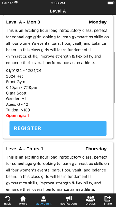 Port City Gymnastics Screenshot