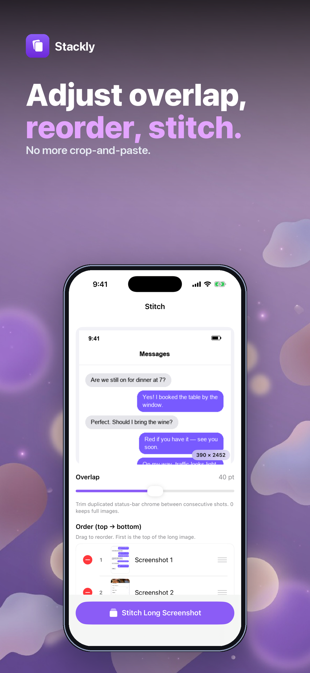 Stackly: Screenshot Stitch screenshot 2