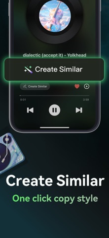 Songdio - AI Music Video Maker iPhone screenshot
