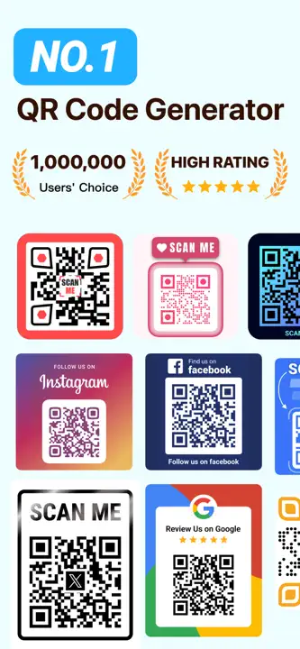 QR Code Generator, QR Template : capture d’écran 1 sur 9