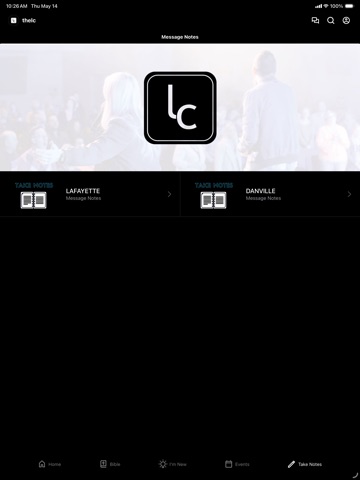 thelc.church iPad screenshot