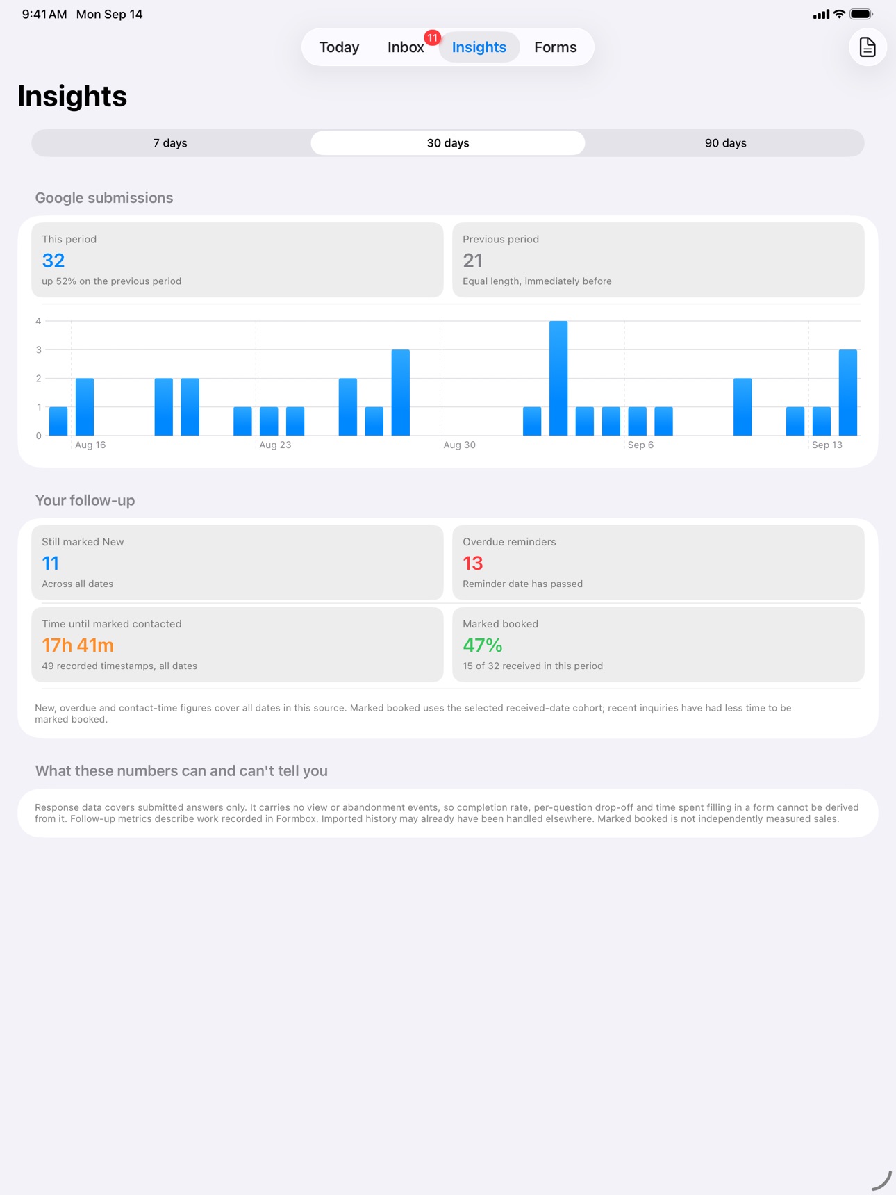 Screenshot 7 of Formbox: Inquiry Follow-Ups