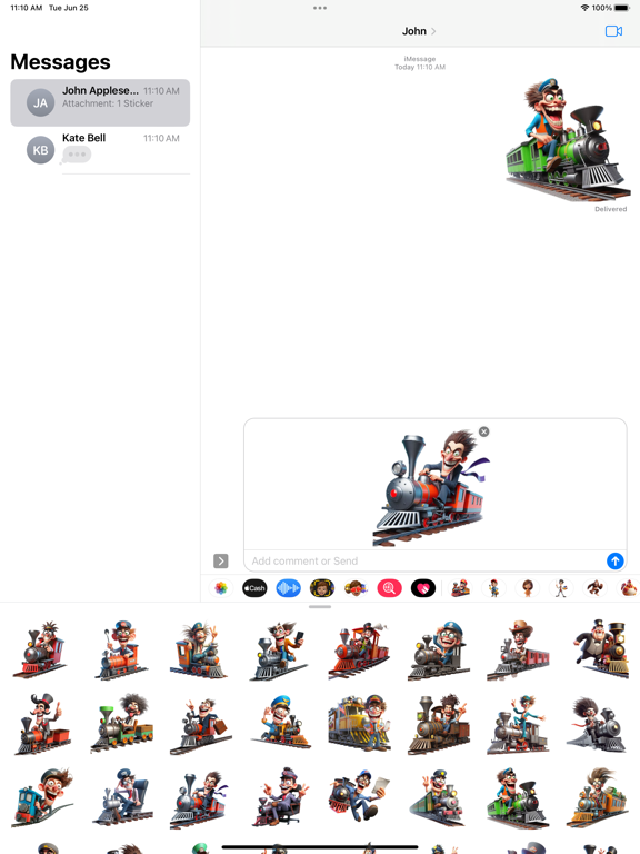 Screenshot #5 pour Goofy Train Driver Stickers