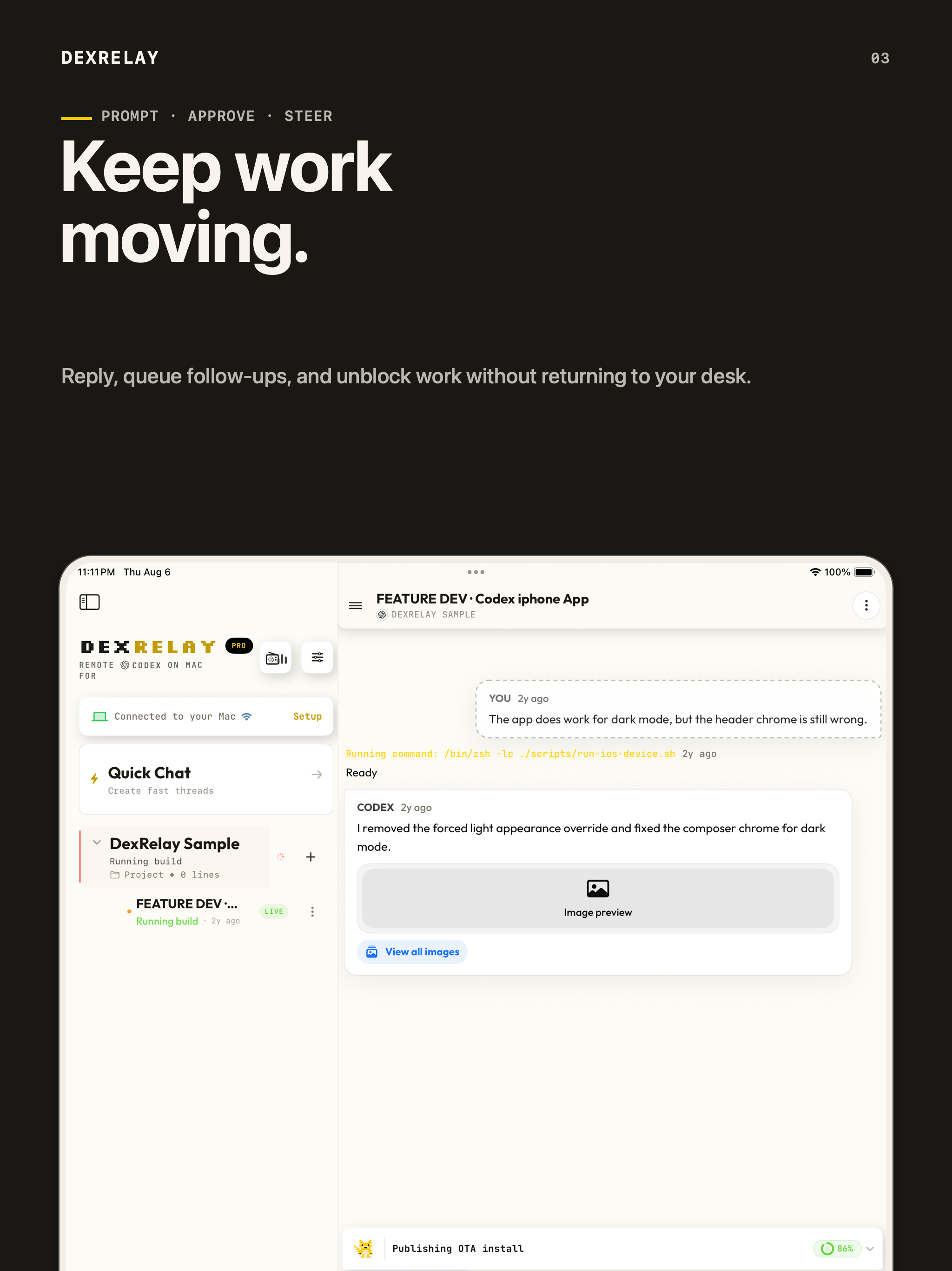 DexRelay: Claude Code & Codex screenshot 9