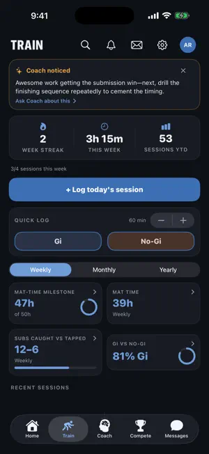 Just Roll: BJJ Training & Log screenshot 2