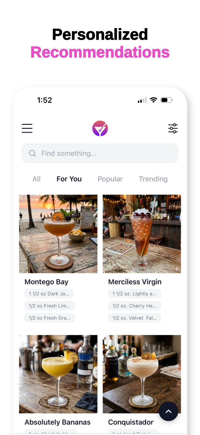 Bartender App: BarGenius