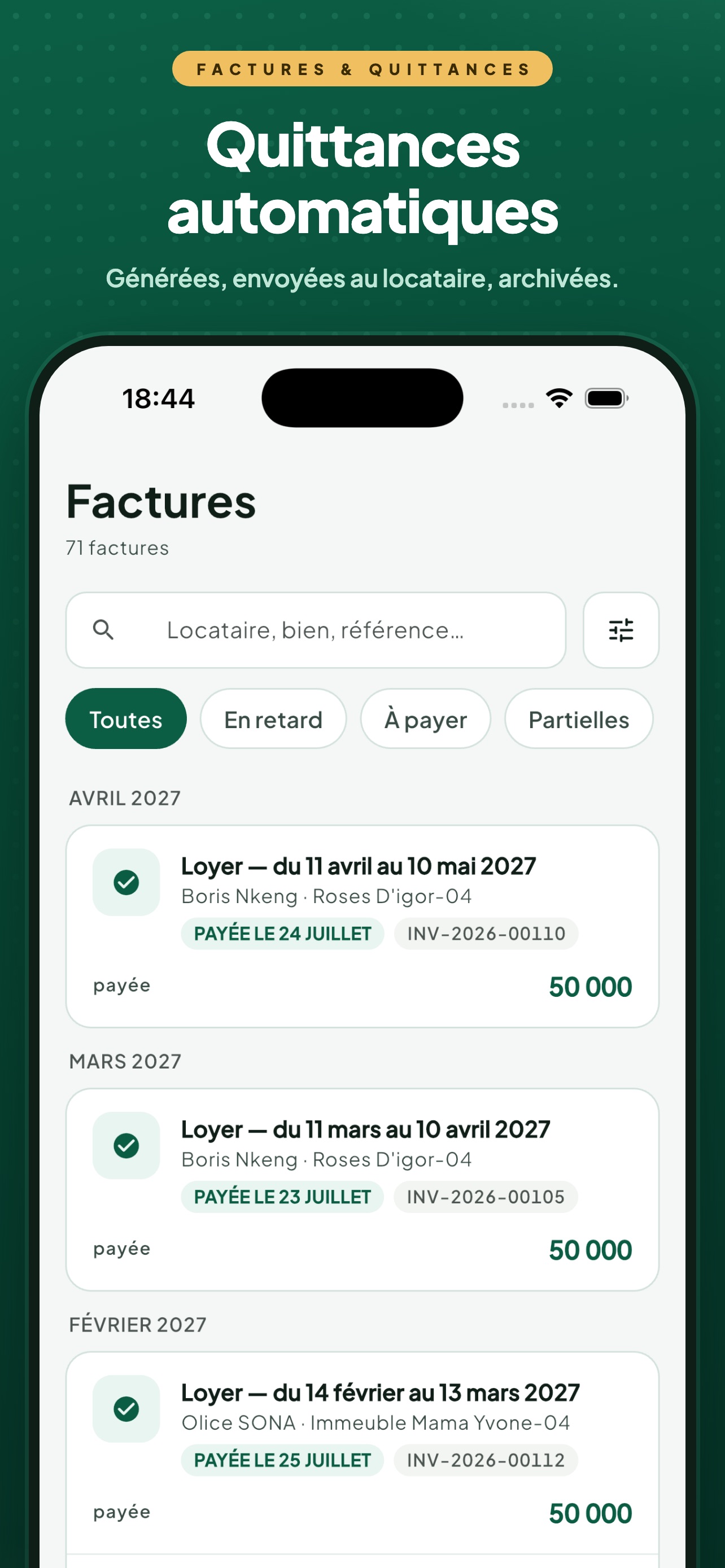 Screenshot 5 of Bailor Pro – Gestion locative