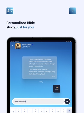 Bible Talk AI iPad screenshot
